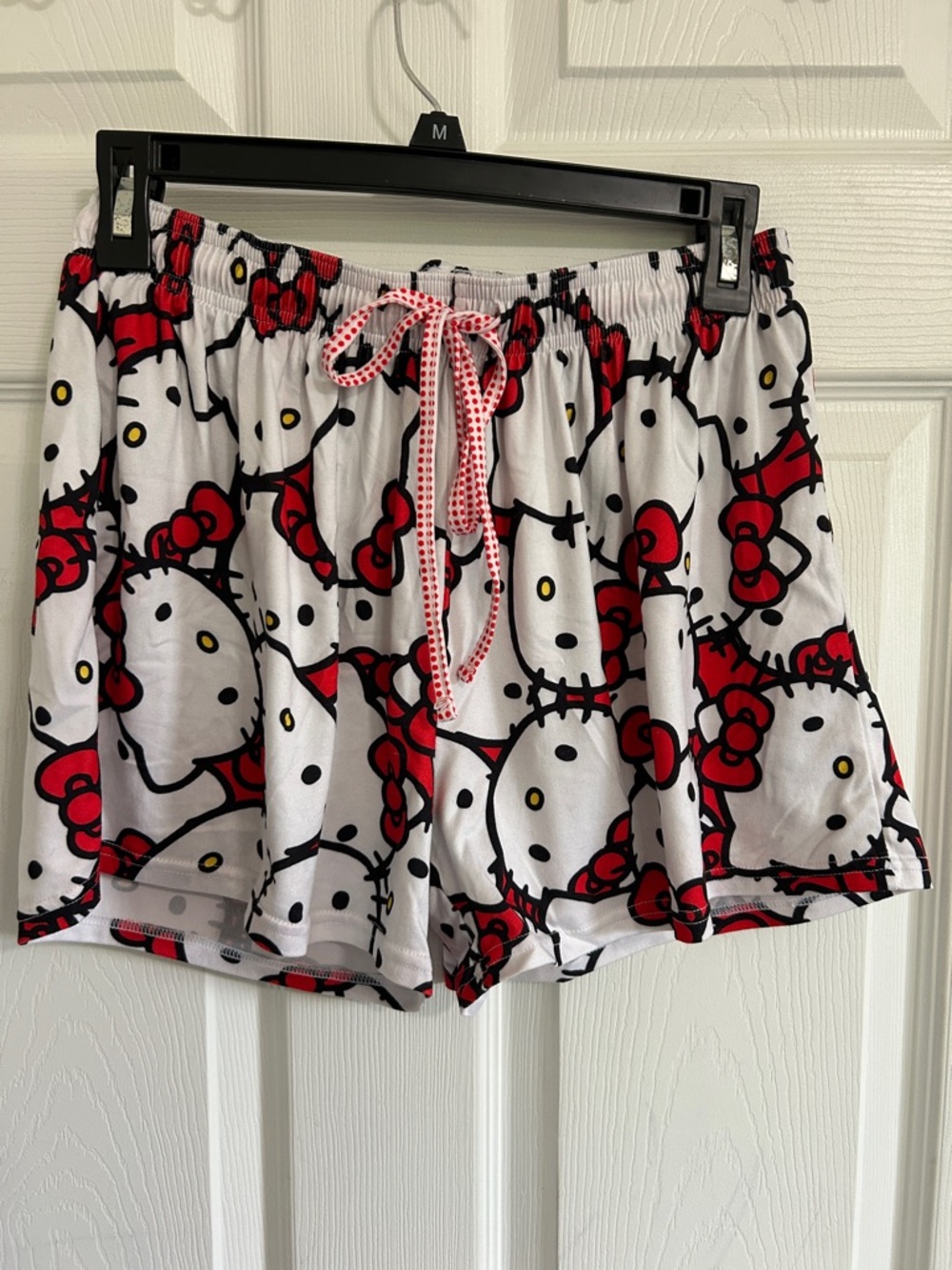 Hello Kitty White Red Graphic Lounge Shorts